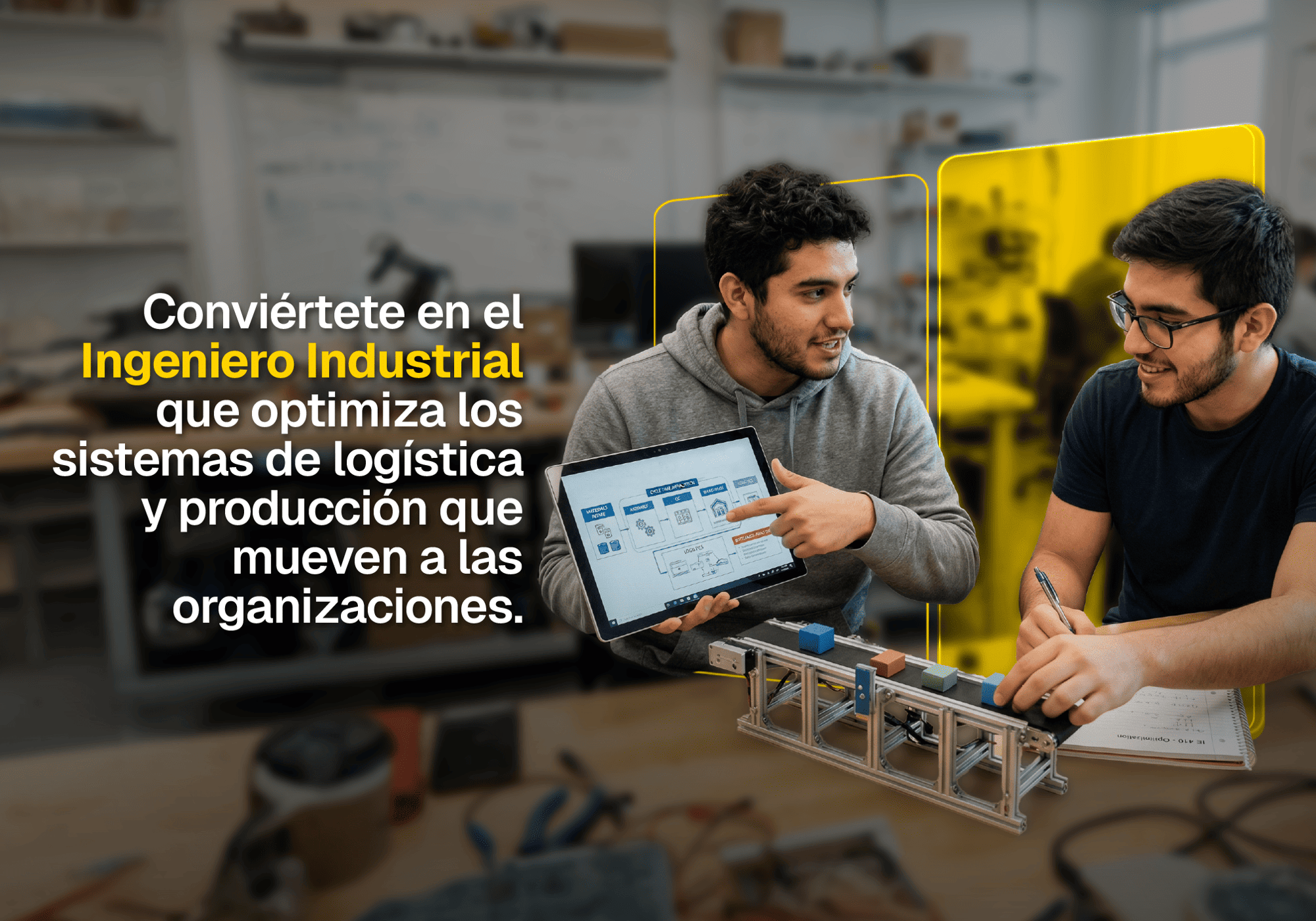 Conviértete en el ingeniero industrial que potencia procesos con decisiones basadas en datos. 